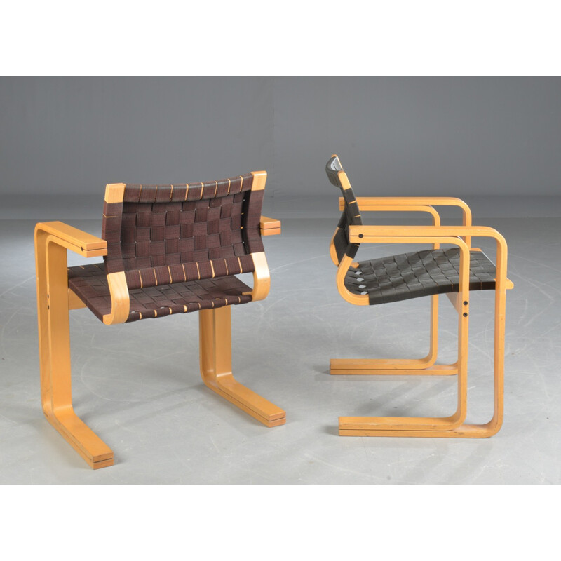 Ensemble de 8 fauteuils vintage tressés par Rud Thygesen et Johnny Sørensen - 1960