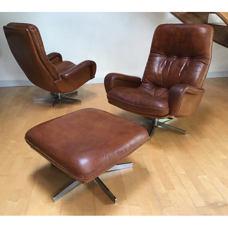 Set of 2 vintage Armchairs by De Sede "S-231" - 1970s