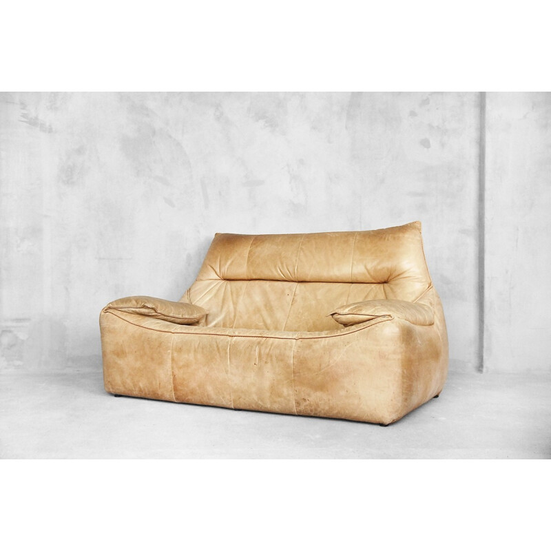 Leather The Rock Sofa by Gerard Van Den Berg for Montis - 1970s