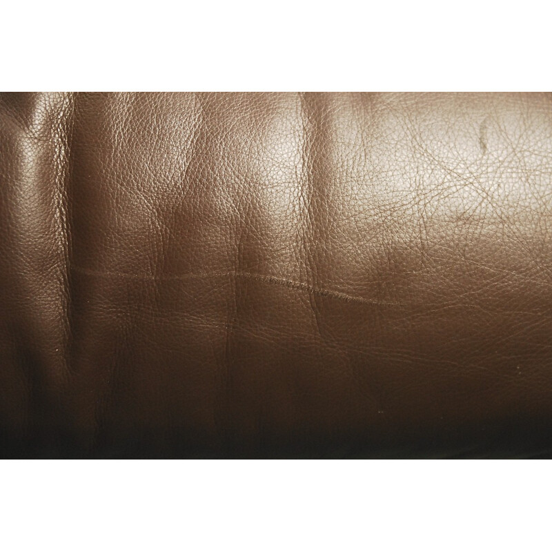 Italian Leather vintage Sofa by Brunati - 1970s