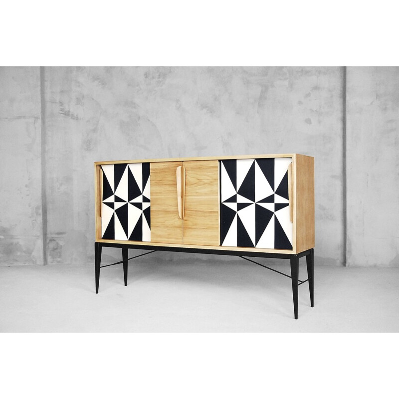 Vintage Norwegian set of sideboard & cabinet - 1960s