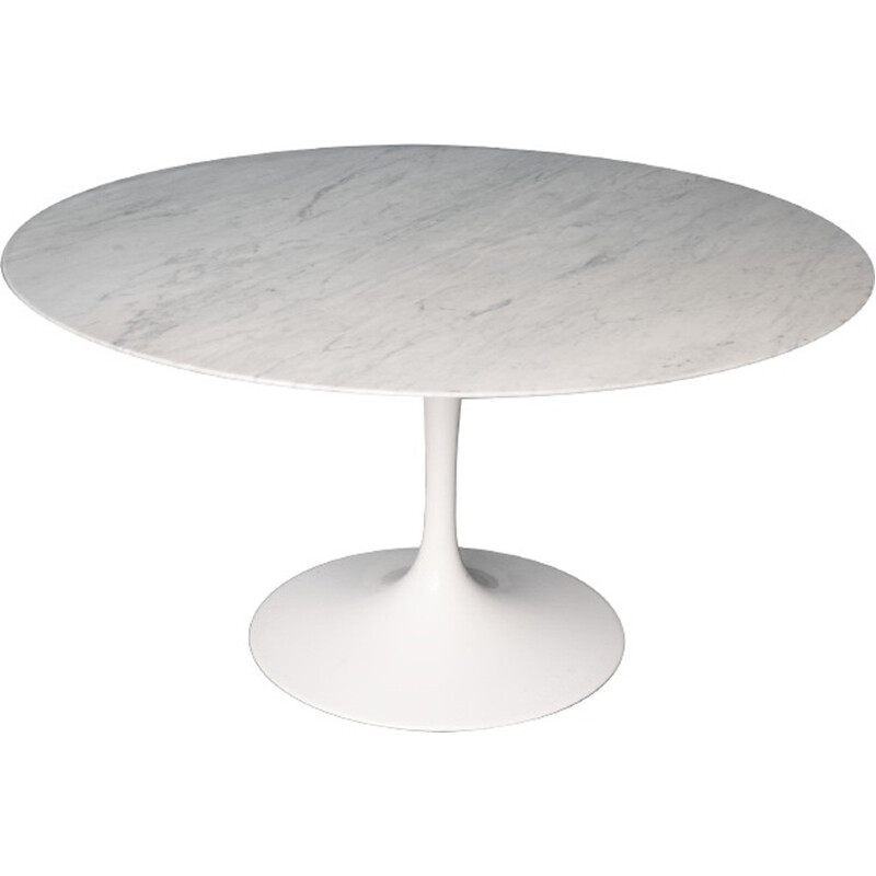 Table à manger ronde vintage par Knoll - 1970