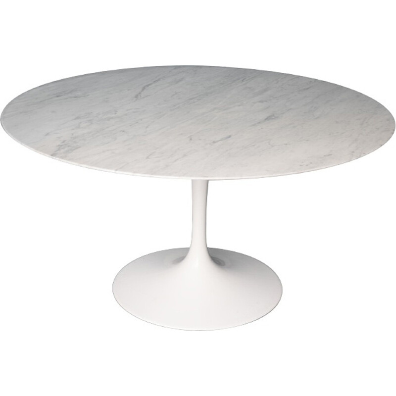 Vintage round dining table for Knoll - 1970s