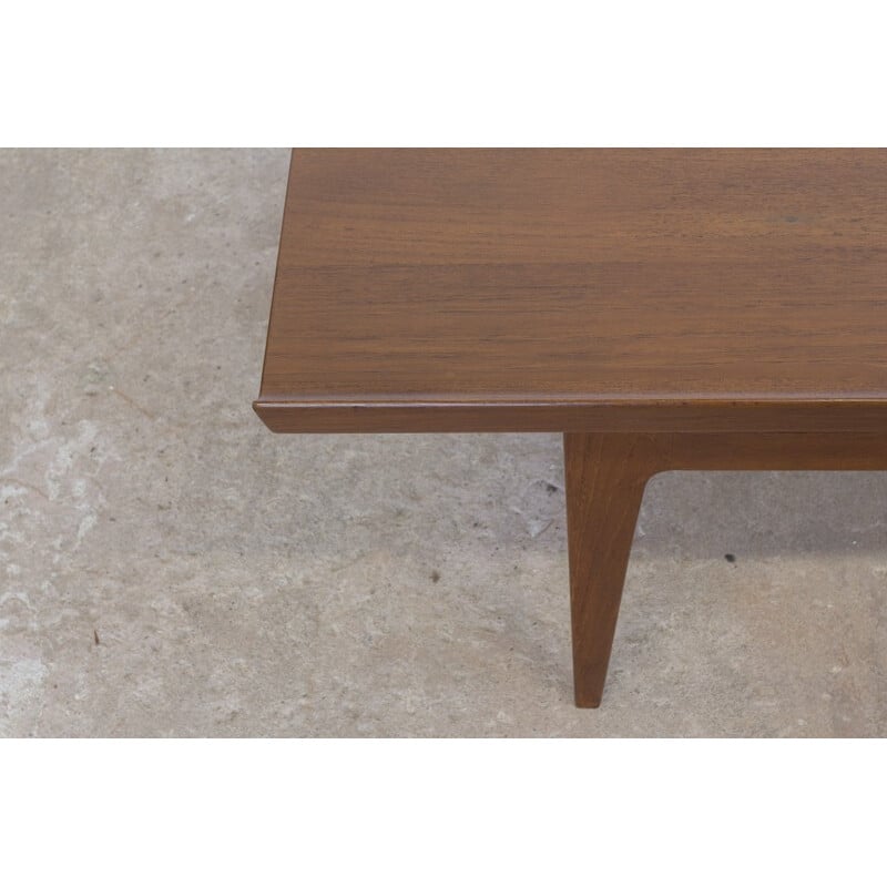 Vintage extra long coffee table in teak, Finn Juhl - 1960s