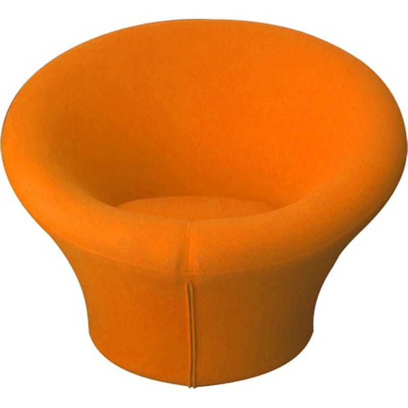 Vintage orange Mushroom Armchair by Pierre Paulin - 1970s