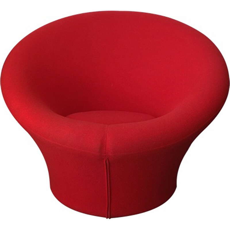 Red Mushroom Armchair by Pierre Paulin - 1970s