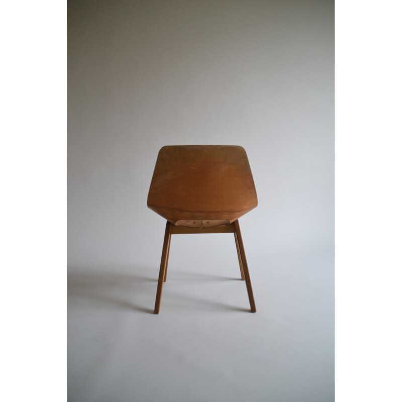 Pair of vintage Tonneau chairs by Pierre Guariche for Steiner - 1950s