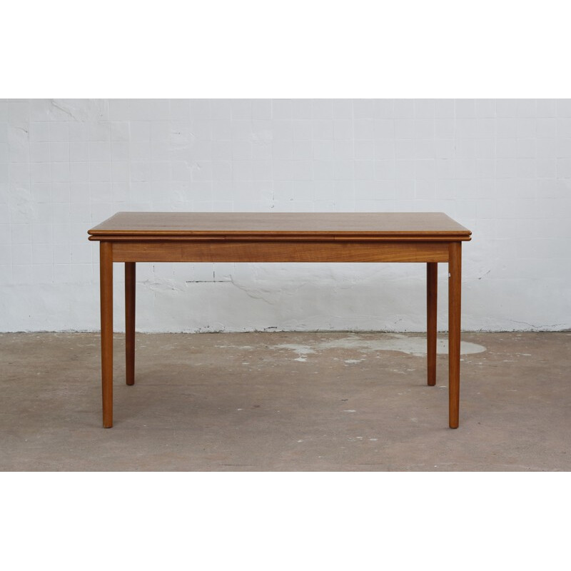 Wide Danish table in teak - 1960s