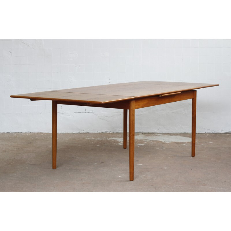 Wide Danish table in teak - 1960s