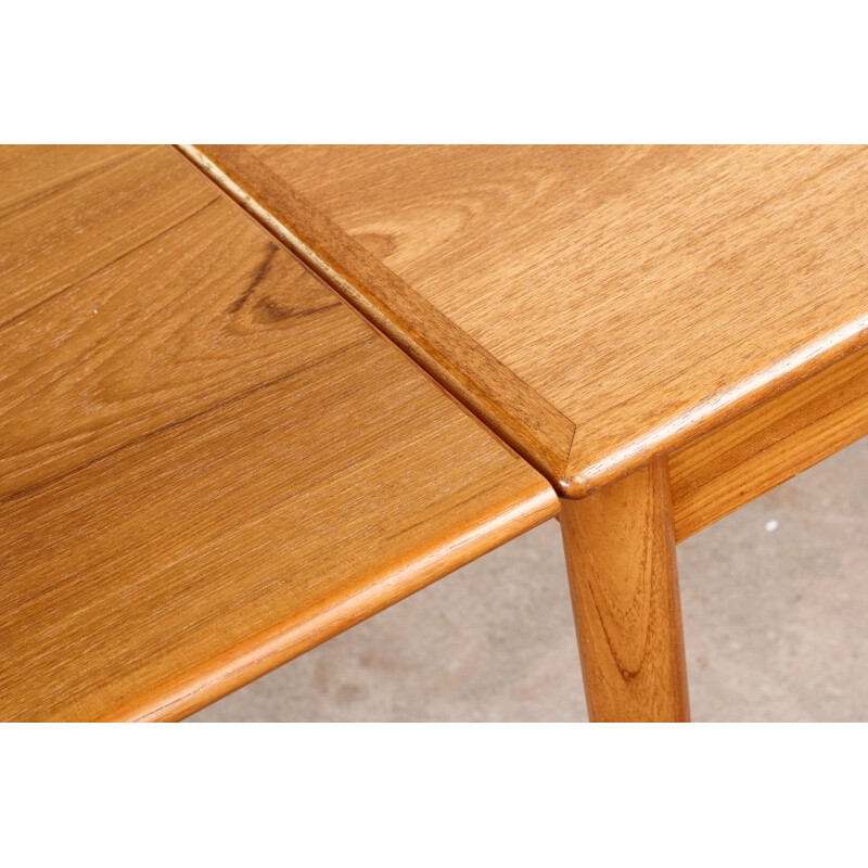 Wide Danish table in teak - 1960s