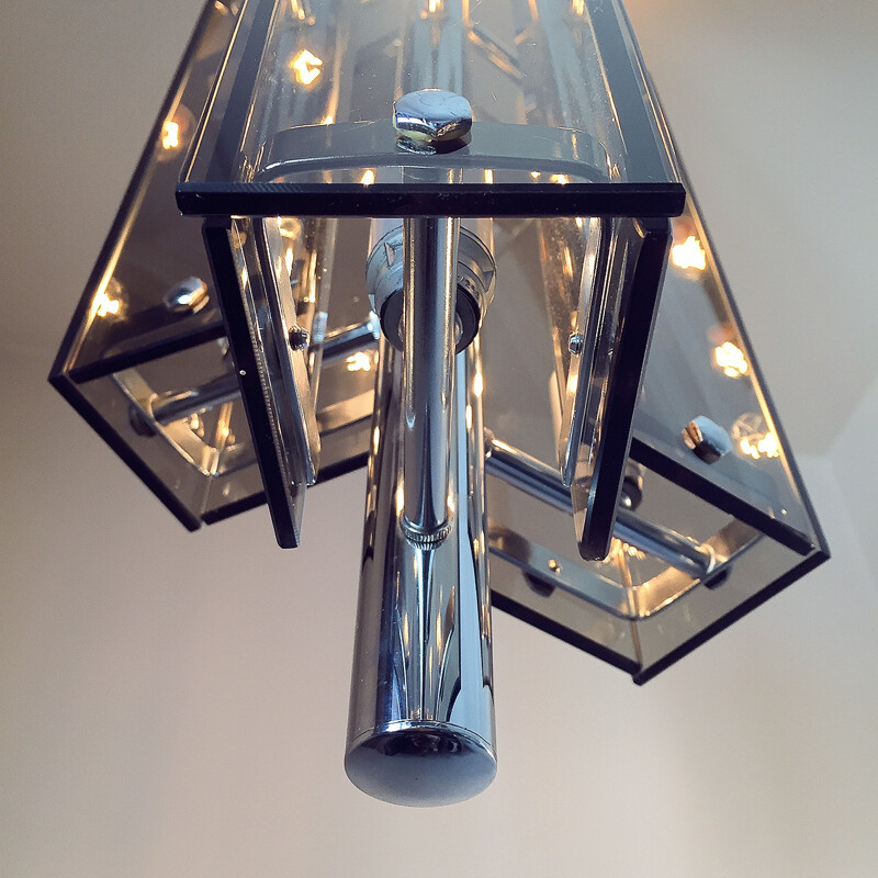 Vintage 6-lights chandelier for Veca - 1970s