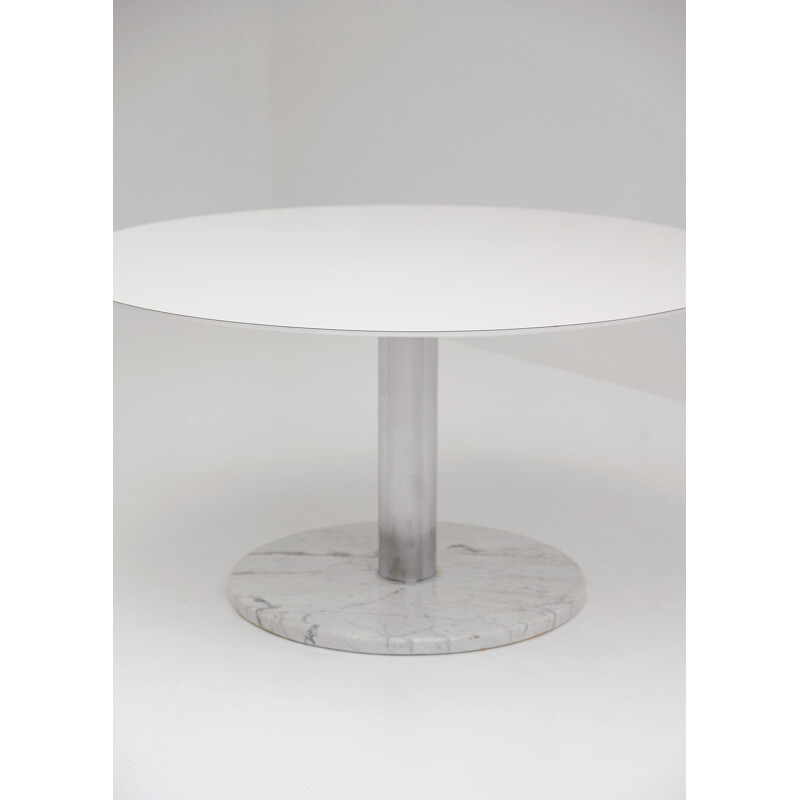 Table à repas ronde en marbre par Alfred Hendrickx - 1960