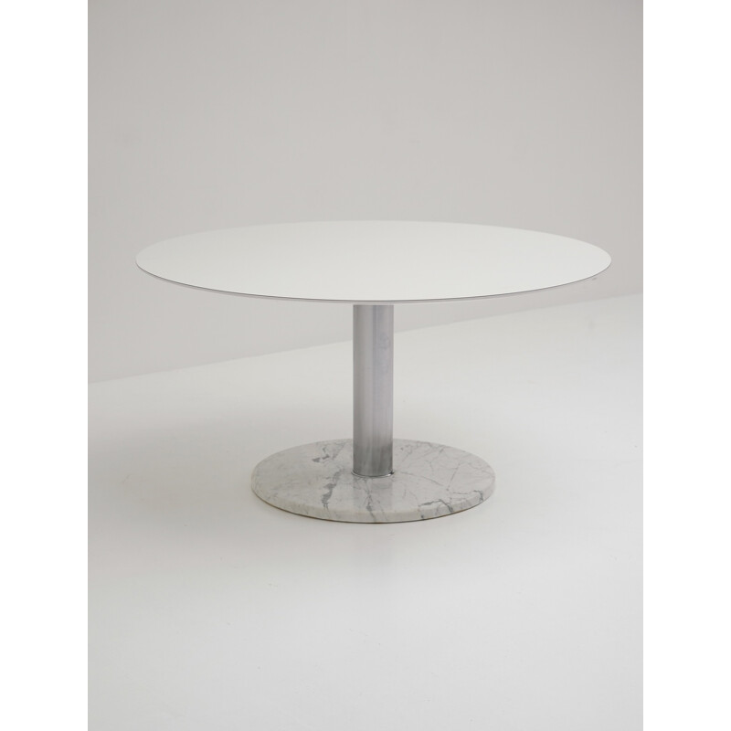 Table à repas ronde en marbre par Alfred Hendrickx - 1960