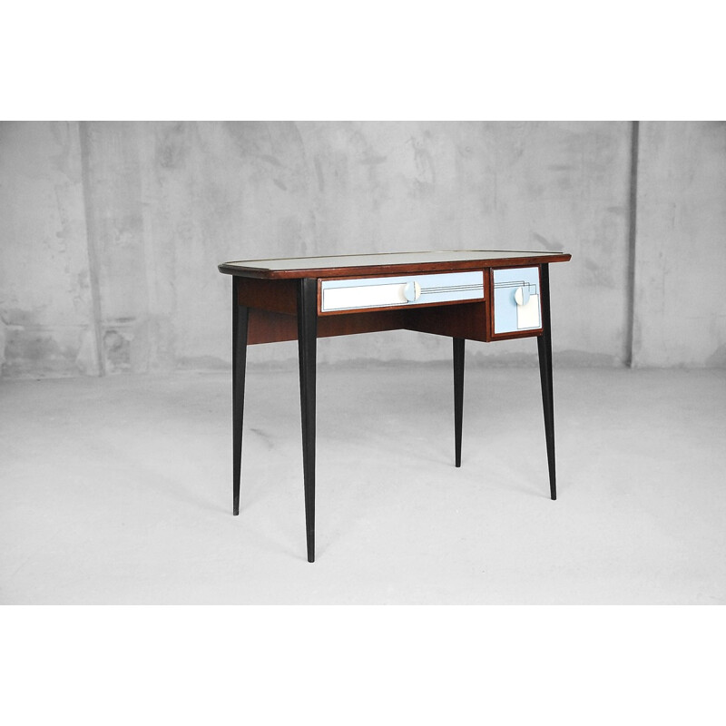 Vintage Small Desk Console with drawers - 1950s