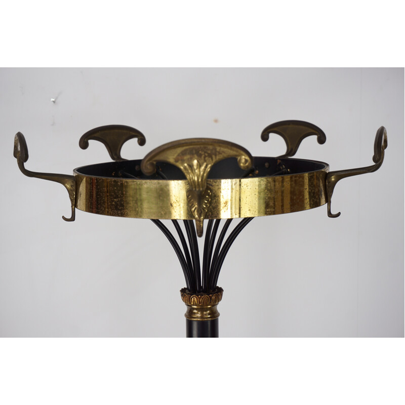 Porte manteau vintage en métal et bronze - 1930