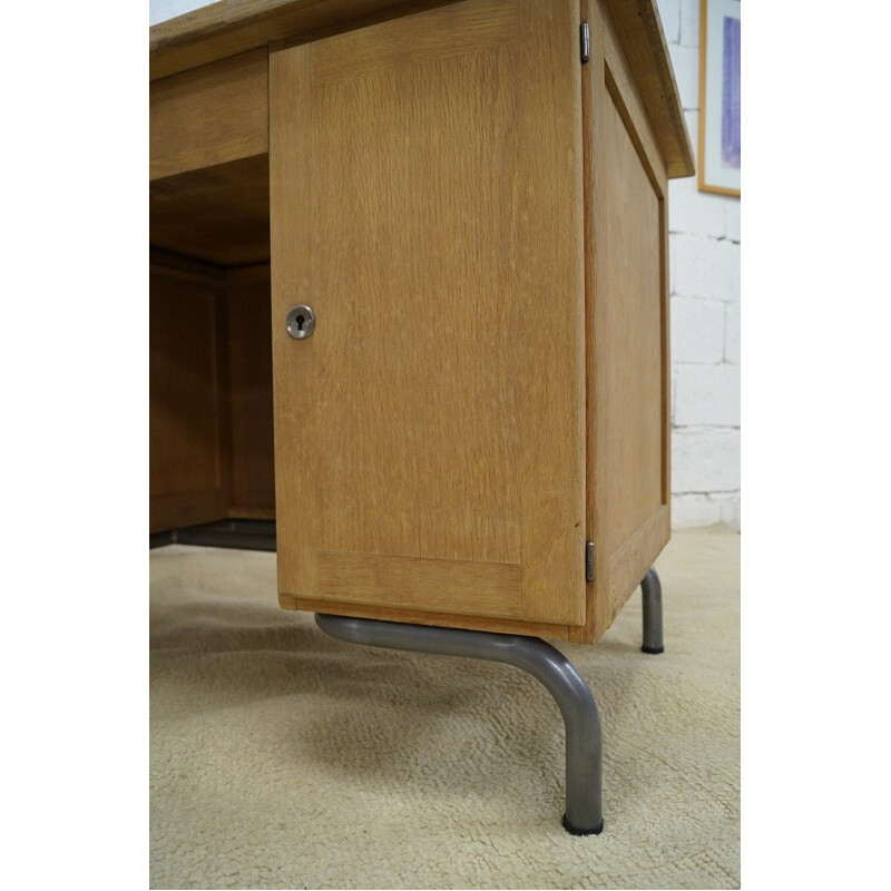 Vintage institutional desk and chair - 1950s