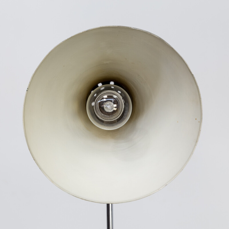 Vintage bendable floorlamp in leather, chrome and metal by Floris Fiedeldij for Artimeta - 1960s