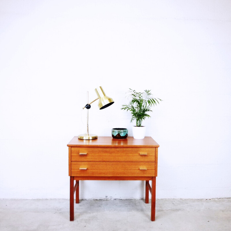 Vintage scandinavian console made of teak - 1960s