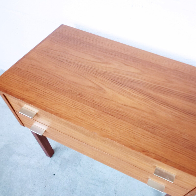 Vintage scandinavian console made of teak - 1960s