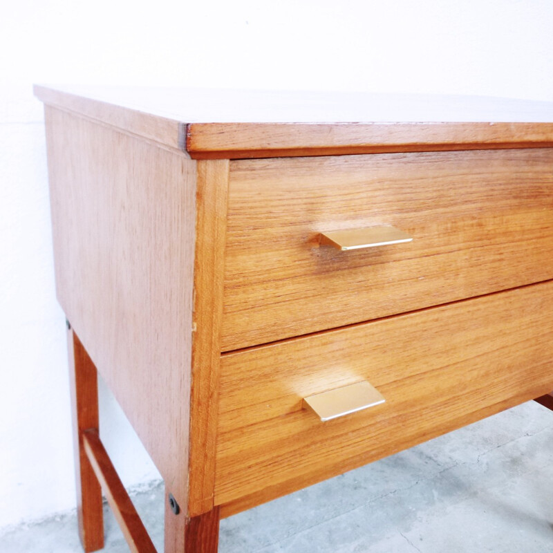 Vintage scandinavian console made of teak - 1960s