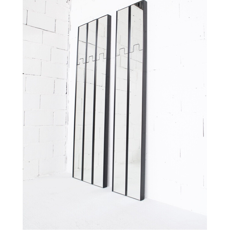 5 mirrors coat racks by Luciano Bertoncini for Elco - 1971