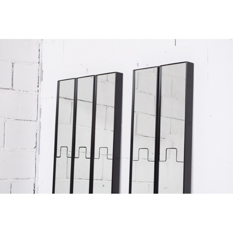 5 mirrors coat racks by Luciano Bertoncini for Elco - 1971