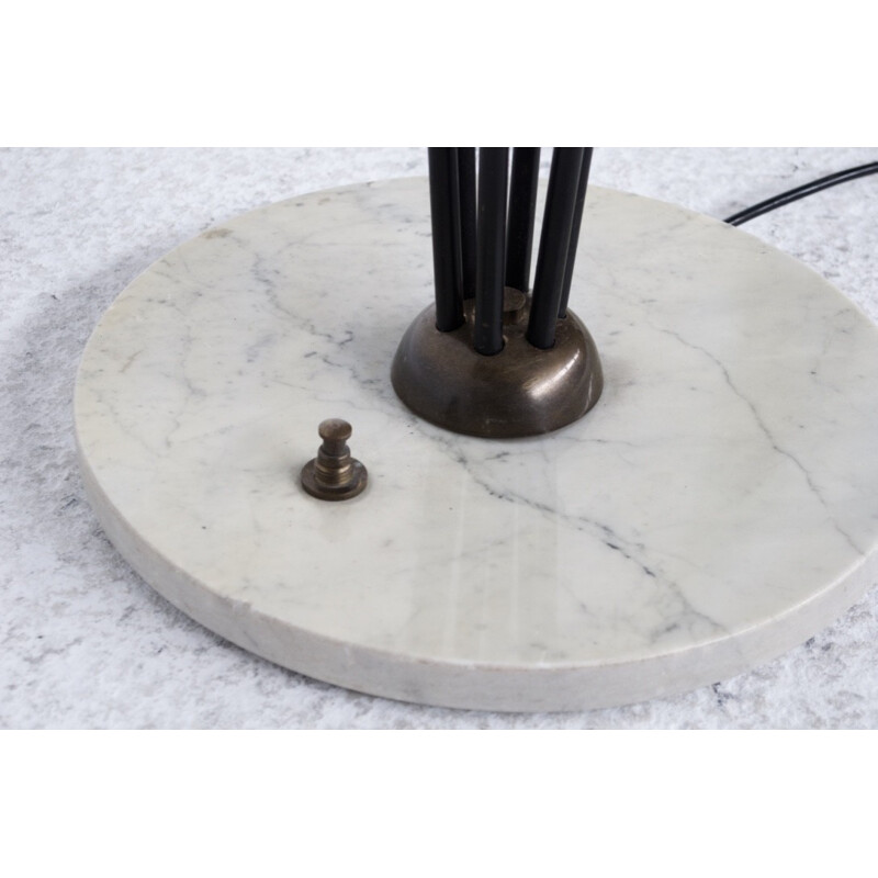 Italian floor lamp in marble and brass by Stilnovo - 1950s