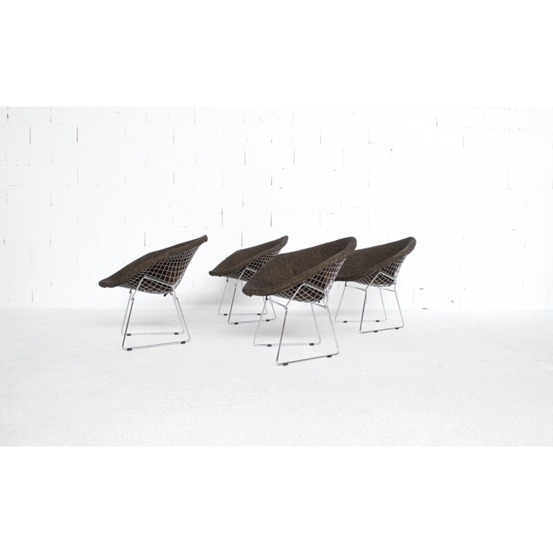 Set of 4 armchairs model "Diamond" by Harry Bertoïa for Knoll - 1970s