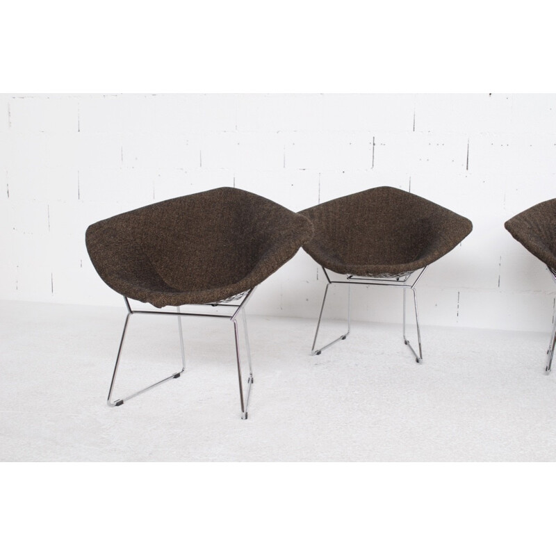 Set of 4 armchairs model "Diamond" by Harry Bertoïa for Knoll - 1970s