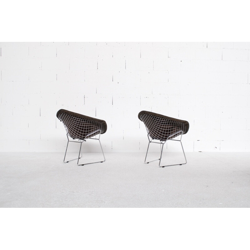 Suite de 2 fauteuils modèle "Diamant" par Harry Bertoïa for Knoll - 1970