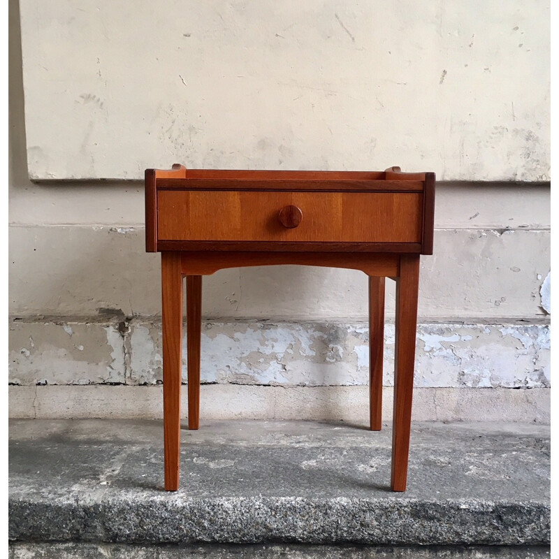 Danish teak Vintage bedside table - 1960s