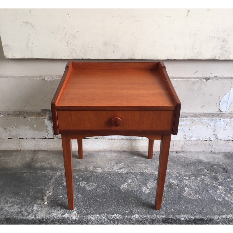 Danish teak Vintage bedside table - 1960s