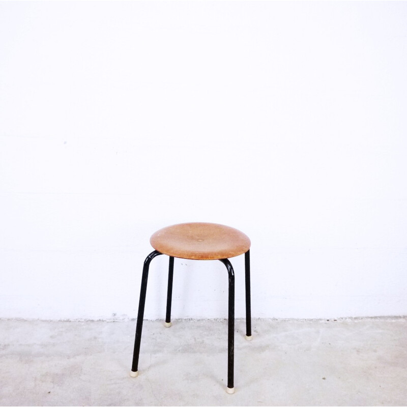 Pair of Scandinavian vintage metal stools, 1960