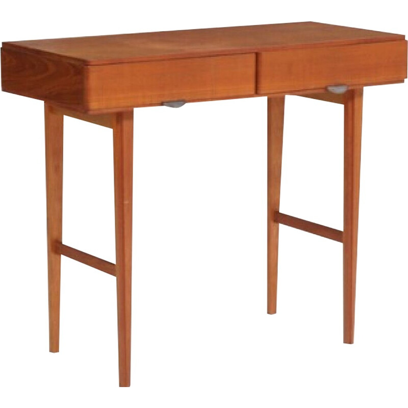 Vintage teak side table with drawers - 1960s