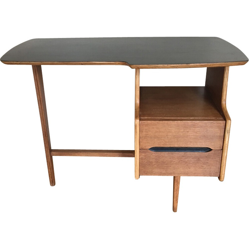 Bureau d'enfant en chêne massif de Jacques Hauville - 1950