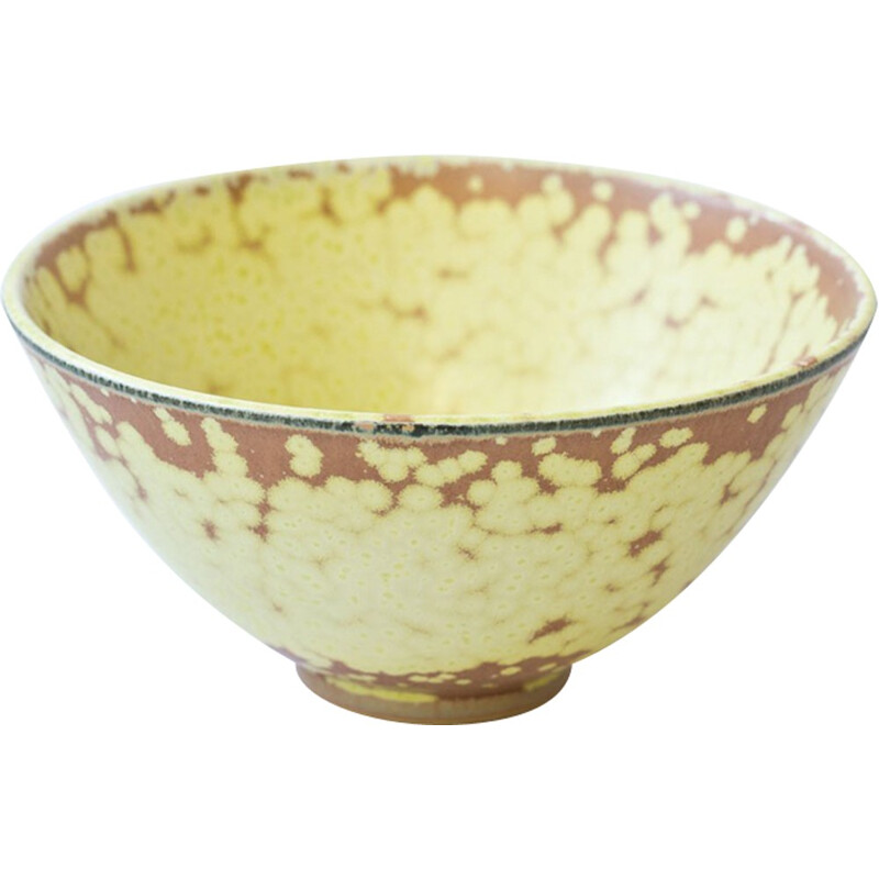 Vintage Ceramic Bowl in Stoneware by Gunnar Nylund for Rörstrand - 1950s