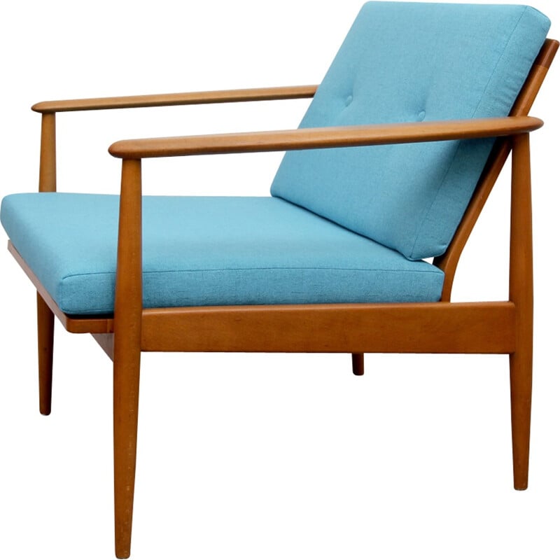 Vintage German light blue armchair - 1960s