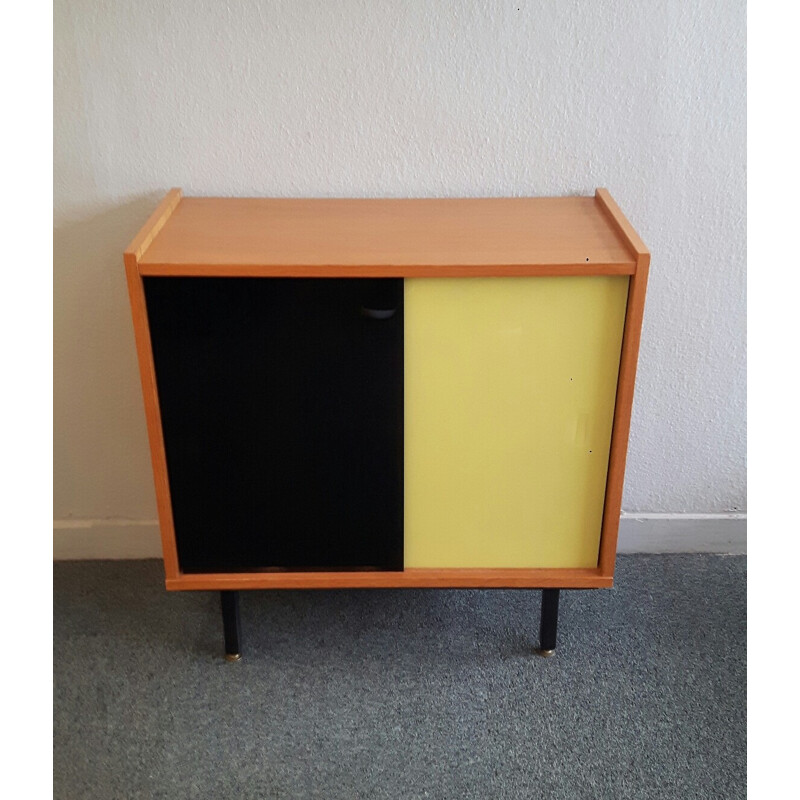 Black and Yellow Vintage Chest of drawers - 1950s