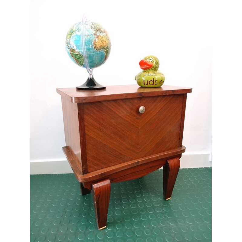 French Vintage Small bedside table - 1940s