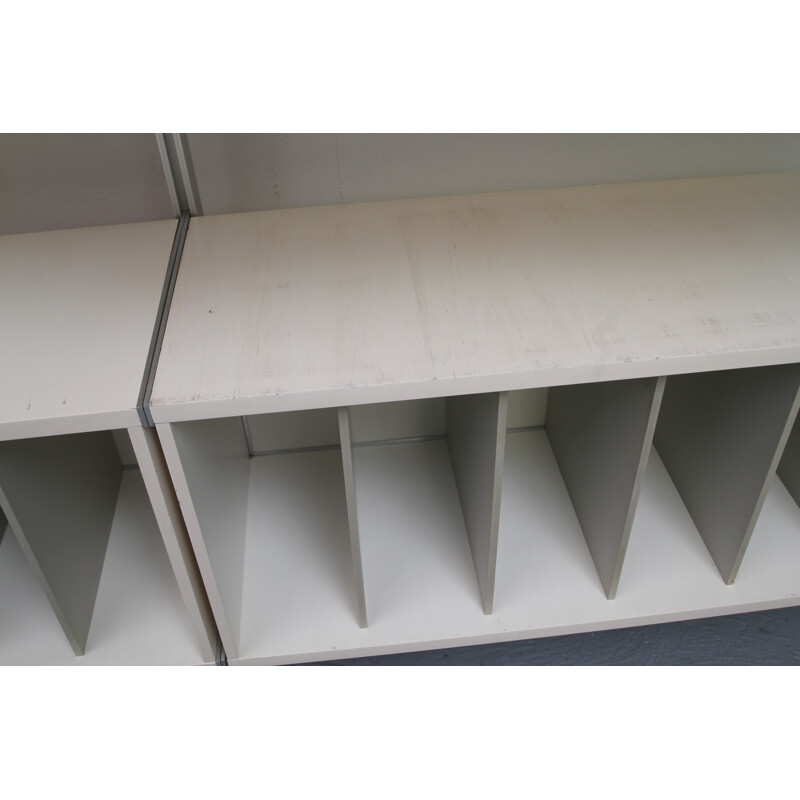 Vintage Wall unit in white aluminium - 1970s