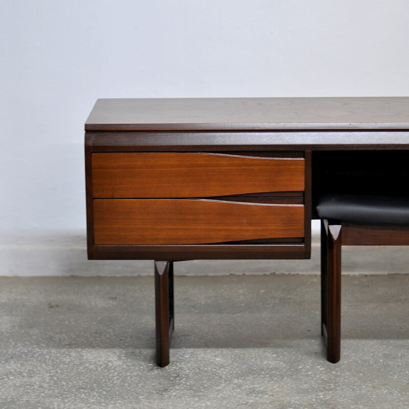 Vintage teak desk & stool by White & Newton - 1960s