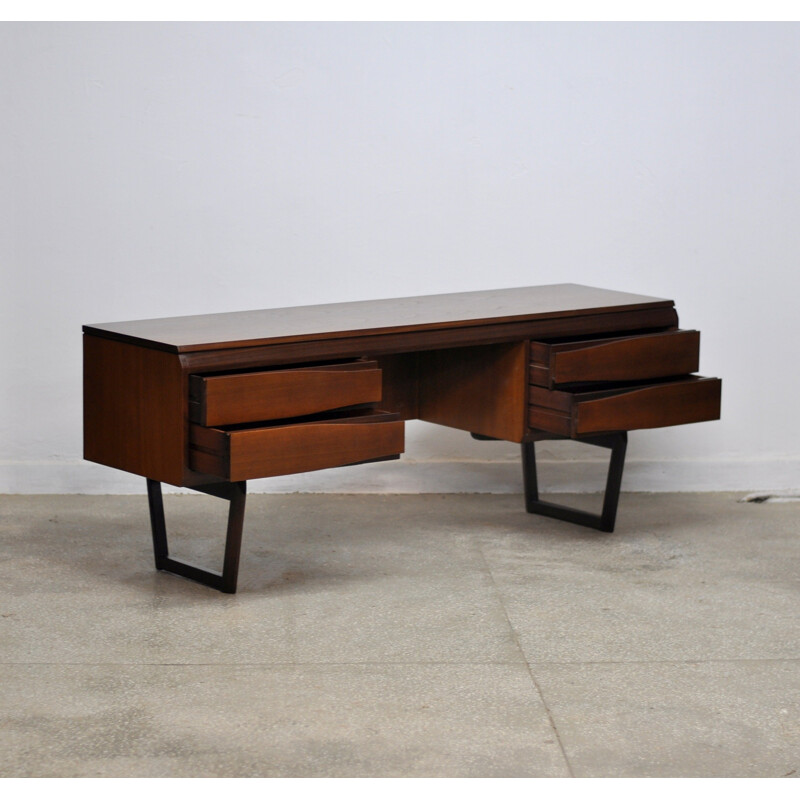 Vintage teak desk & stool by White & Newton - 1960s