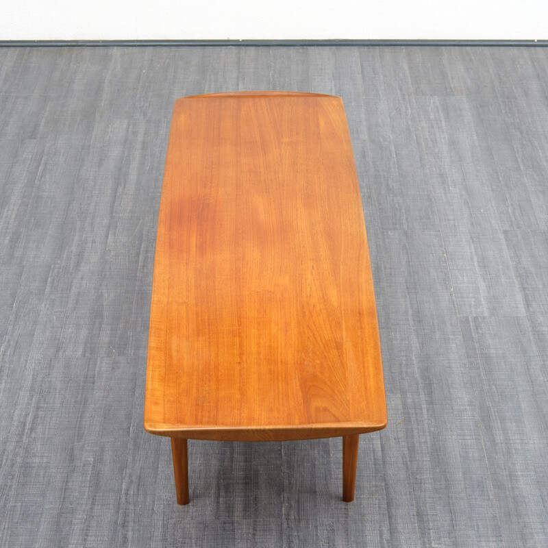 Vintage Danish teak coffee table by France & Son for Kindt-Larsen - 1960s