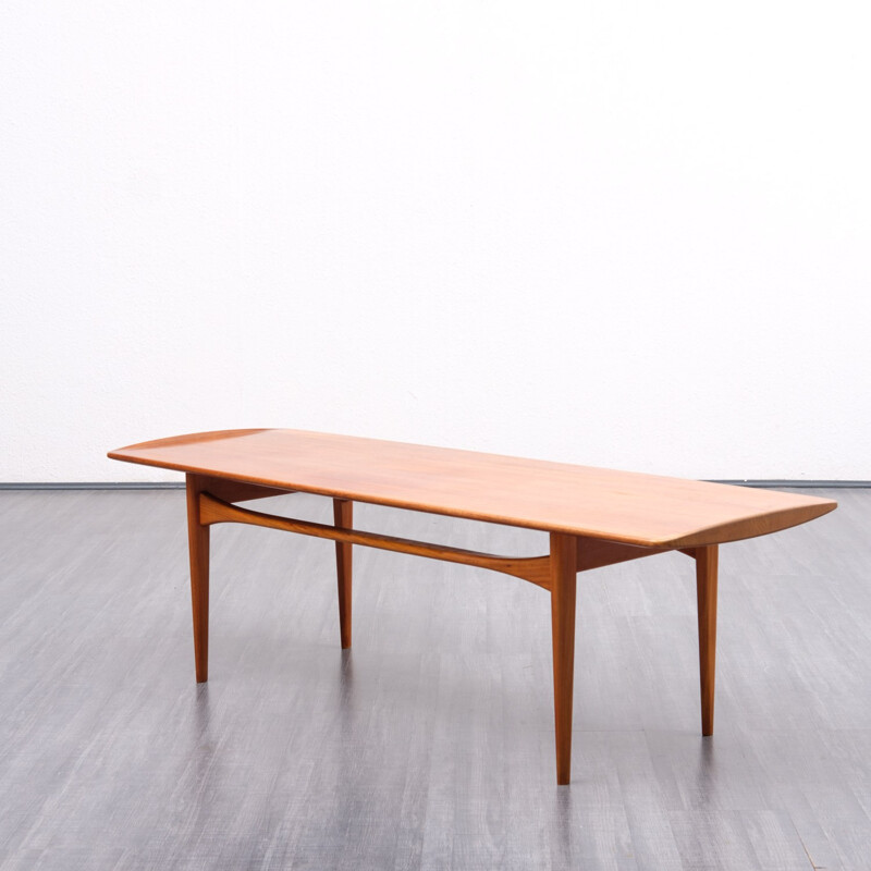 Vintage Danish teak coffee table by France & Son for Kindt-Larsen - 1960s