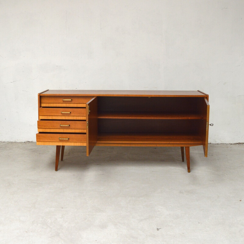 Vintage sideboard with compass legs - 1960s