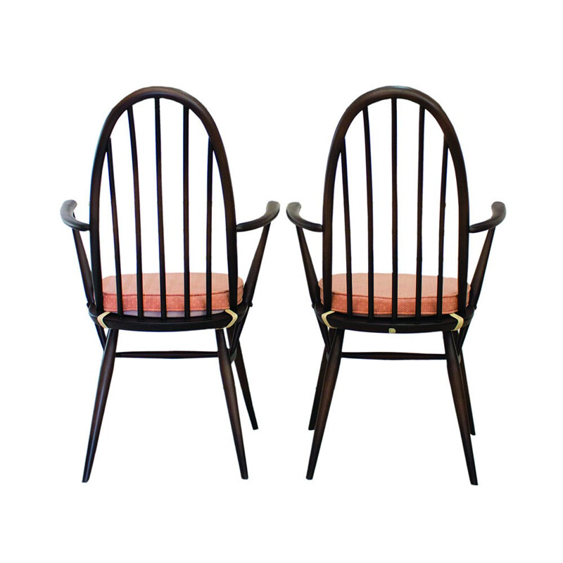 Suite de 2 fauteuils à repas "Quaker 365" par Lucian Ercolani pour Ercol - 1960
