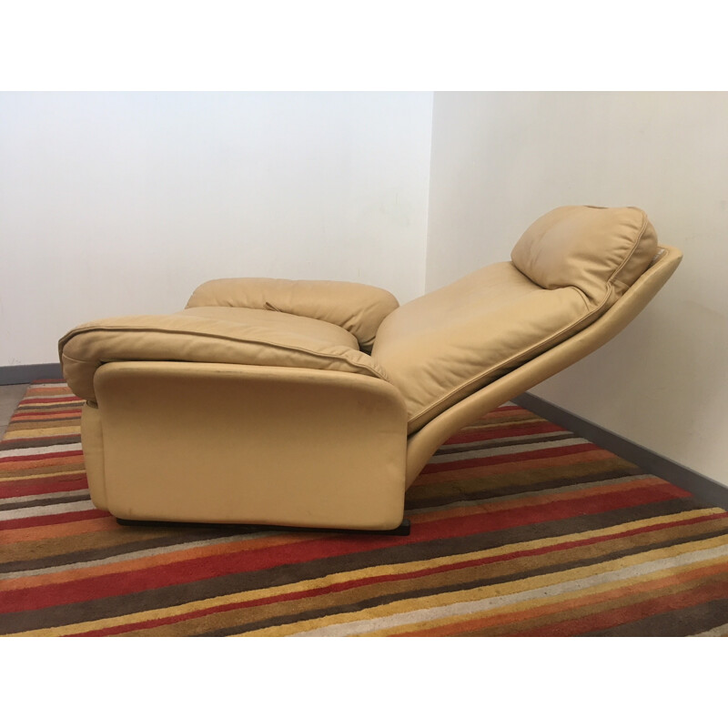 Fauteuil en cuir "DS66" par De Sede - 1972