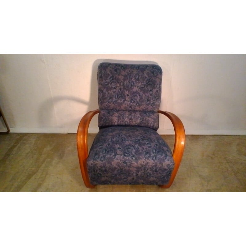 Vintage fauteuil model H-269 van Jindřich Halabala - 1930