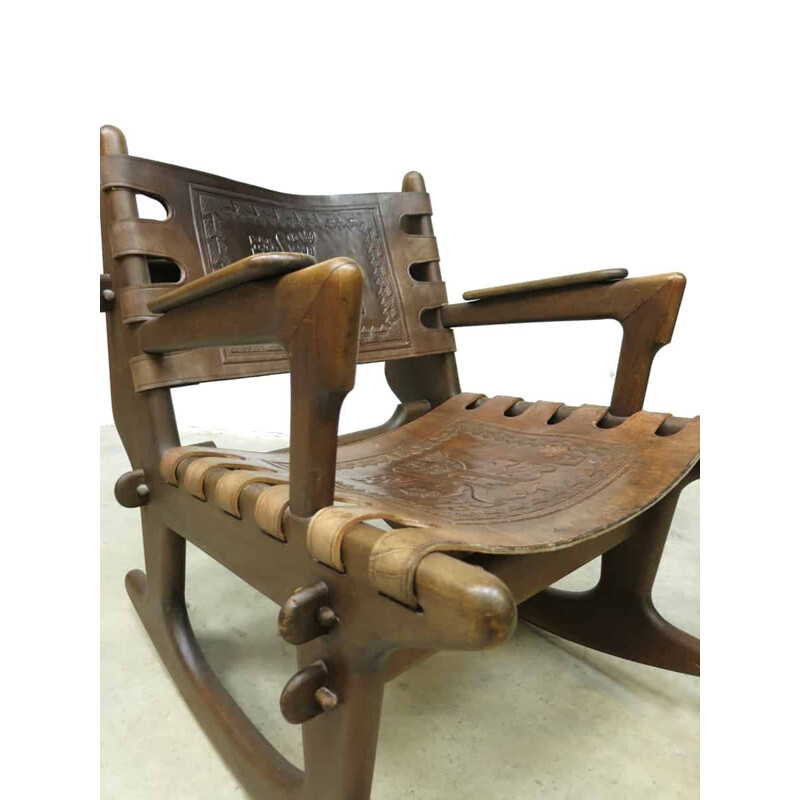Vintage "Ecuador" rocking chair by Angel Pazmino for Mumbles Estilo - 1960s