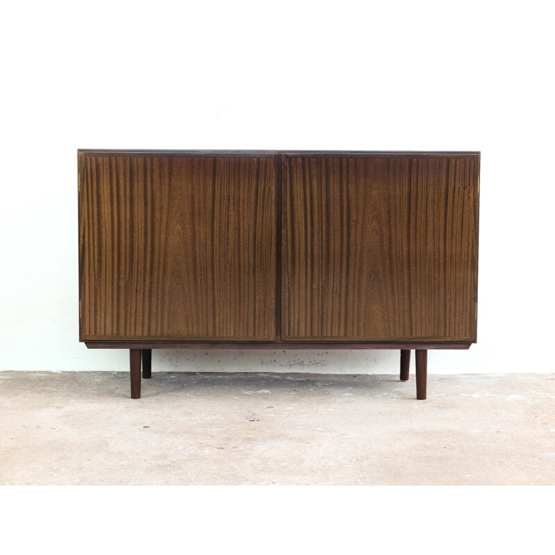 Vintage scandinavian cupboard in mahogany by Omann Jun - 1960s